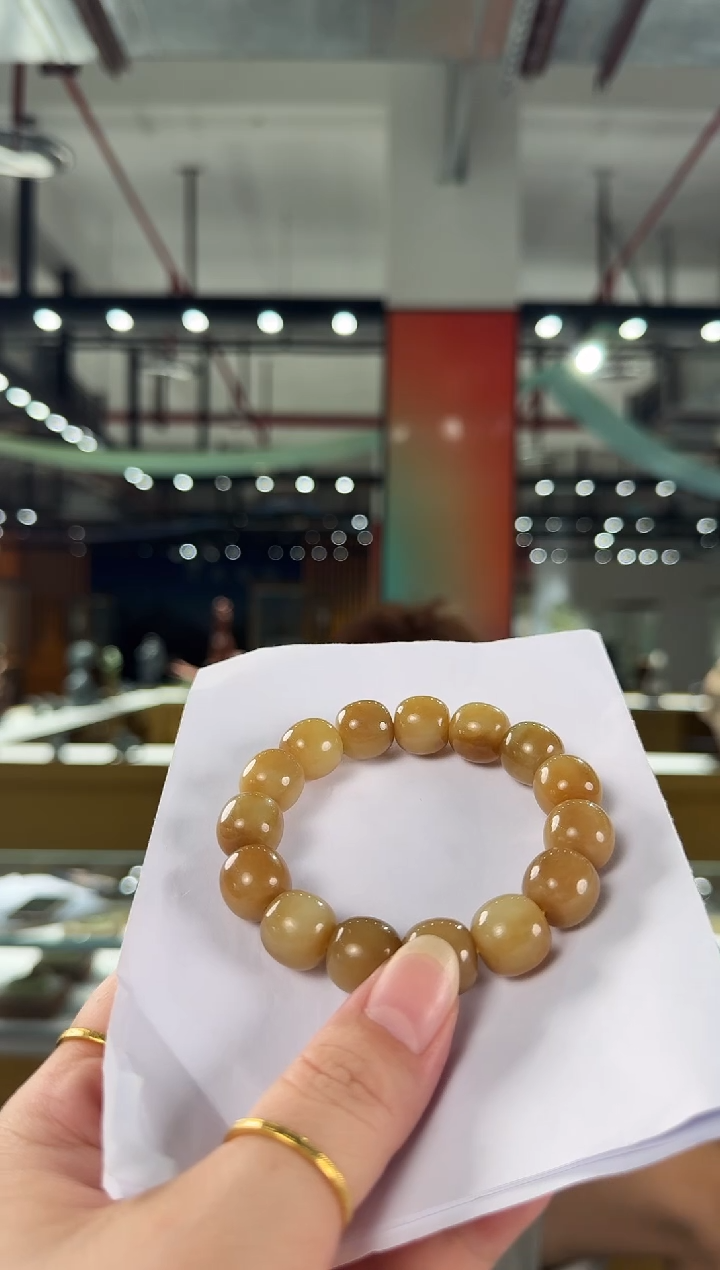 未镶嵌手串和田玉新疆且末糖   深红糖手串