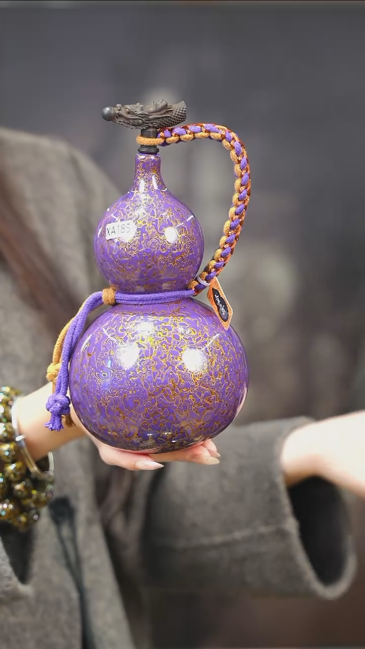 【闪购商品】XA185漆艺酒葫芦不包手串及旋转底座