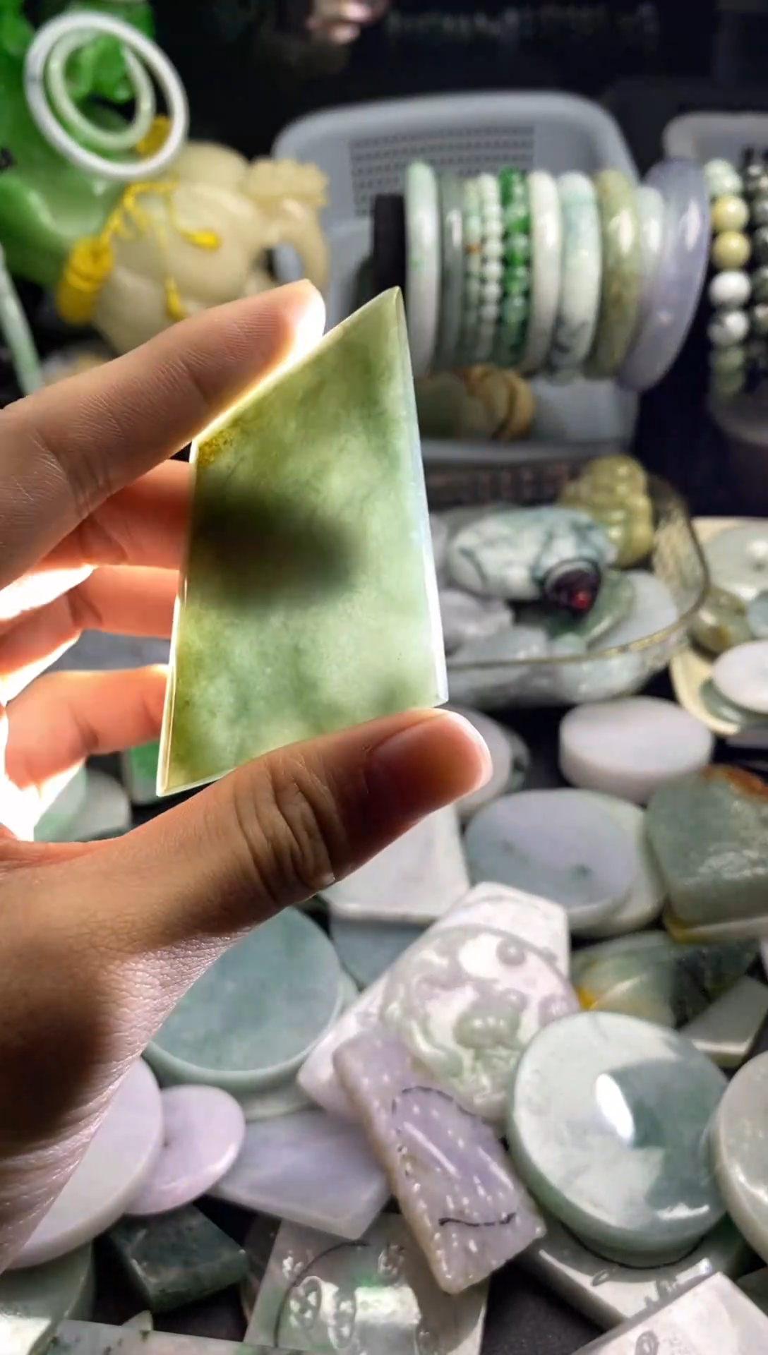 散珠翡翠A货翡翠