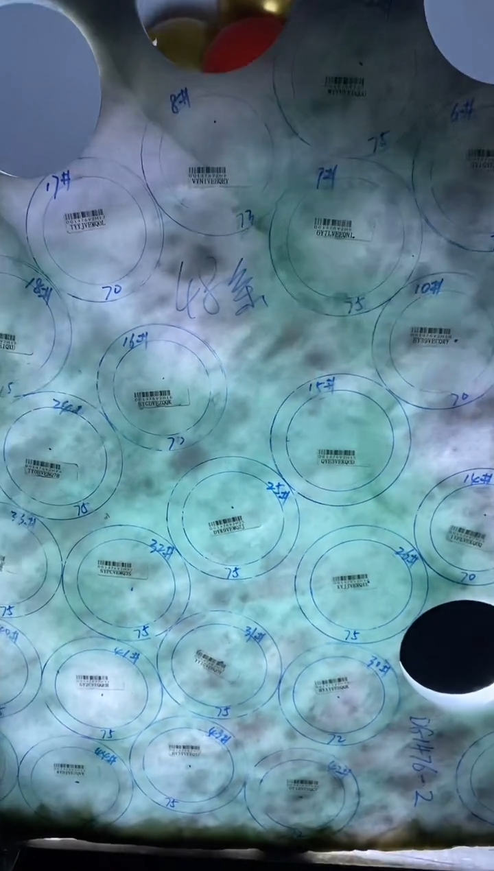 定制翡翠板料定制手镯未镶嵌板料定制手镯（多样性发货一条）