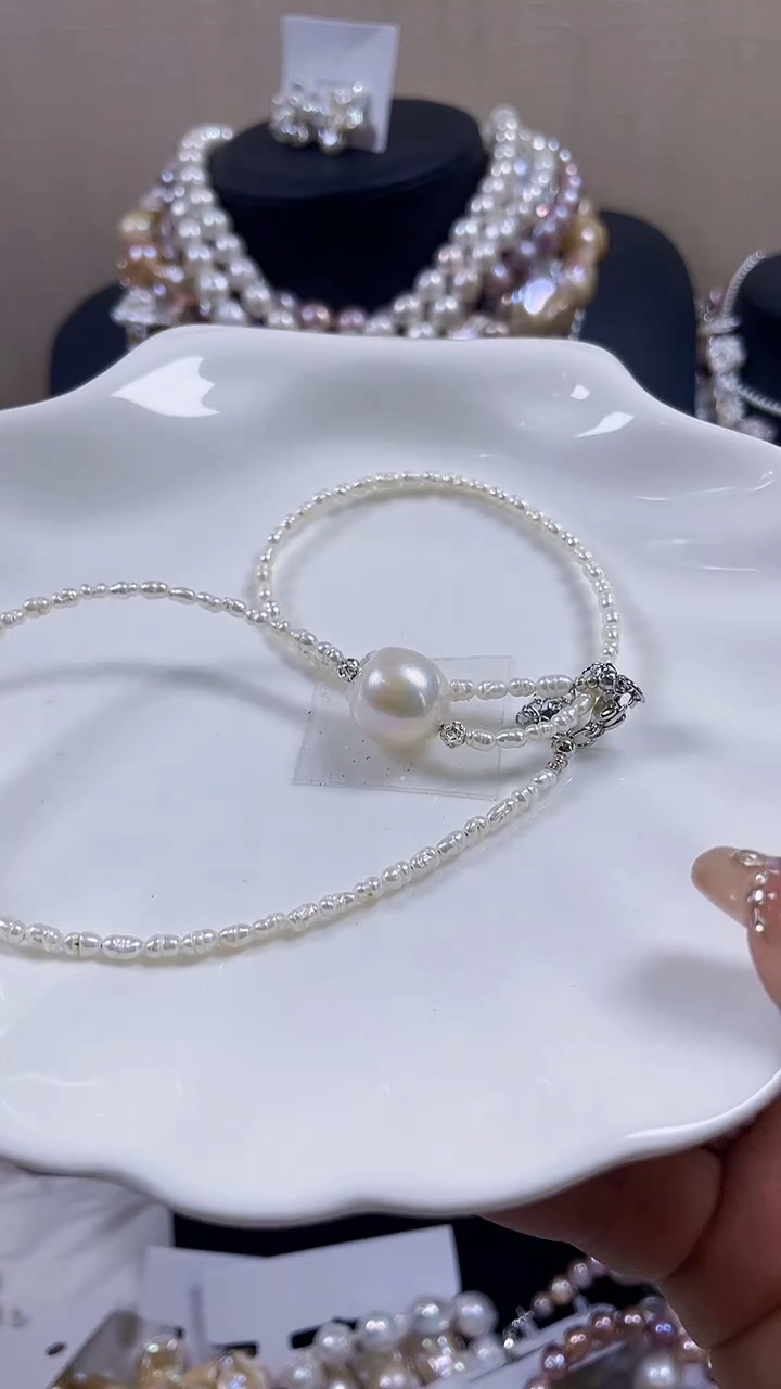 未镶嵌项链淡水珍珠【纯恬饰品】