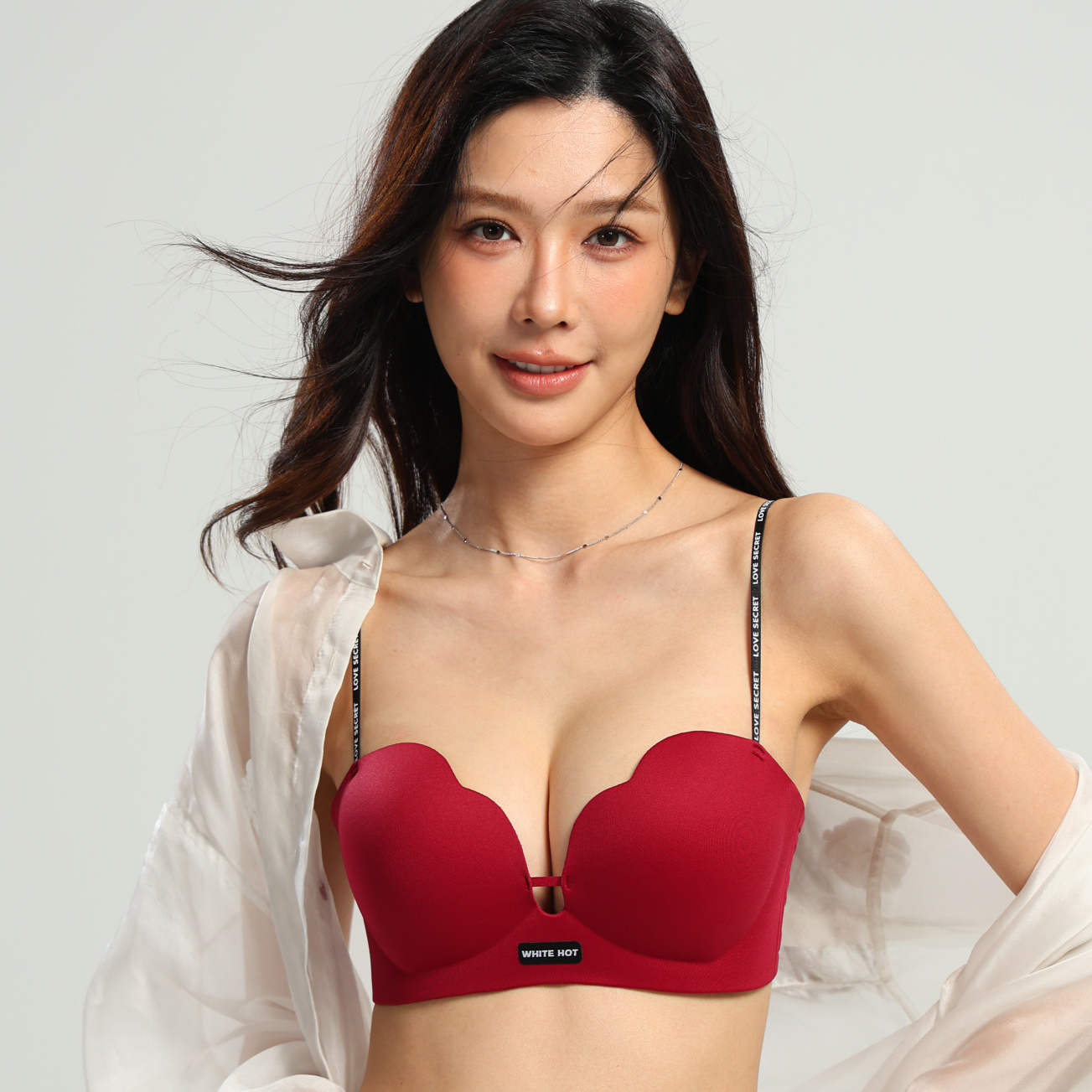 红色本命年内衣小胸聚拢显大无钢圈防下垂2025爆款性感无痕文胸