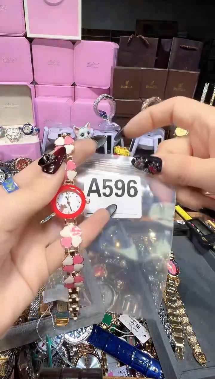 石英机芯不锈钢不锈钢直播定闪专用