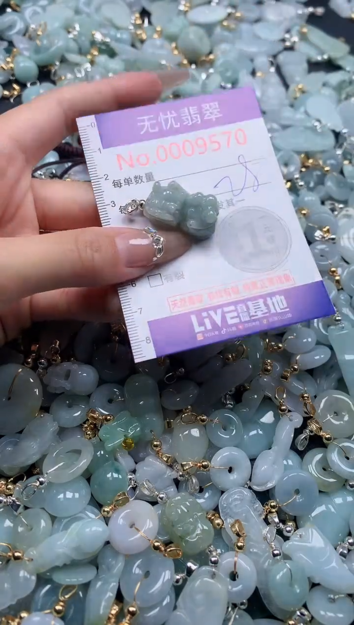 翡翠未镶嵌吊坠(不含链)9570