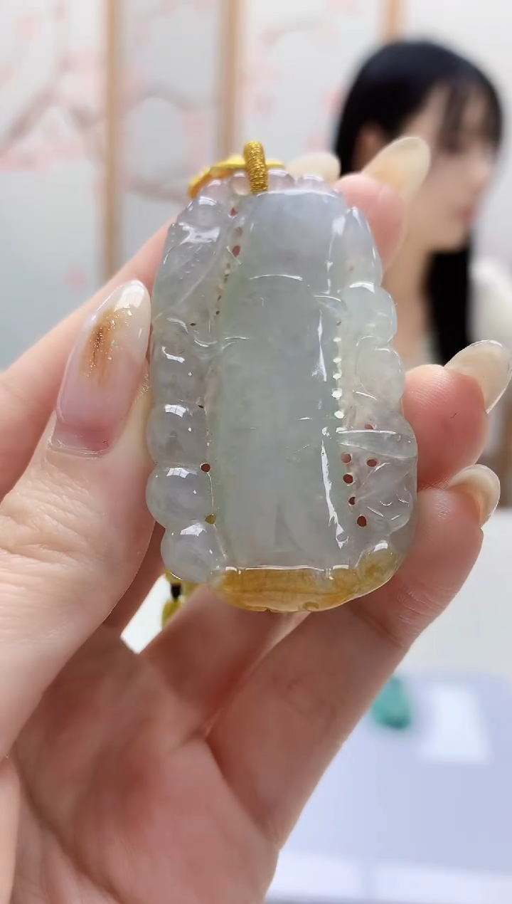 未镶嵌定制翡翠3495jw-毛货挂件26