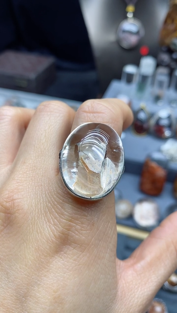 【闪购商品】水晶戒指银S925镶嵌水晶水晶