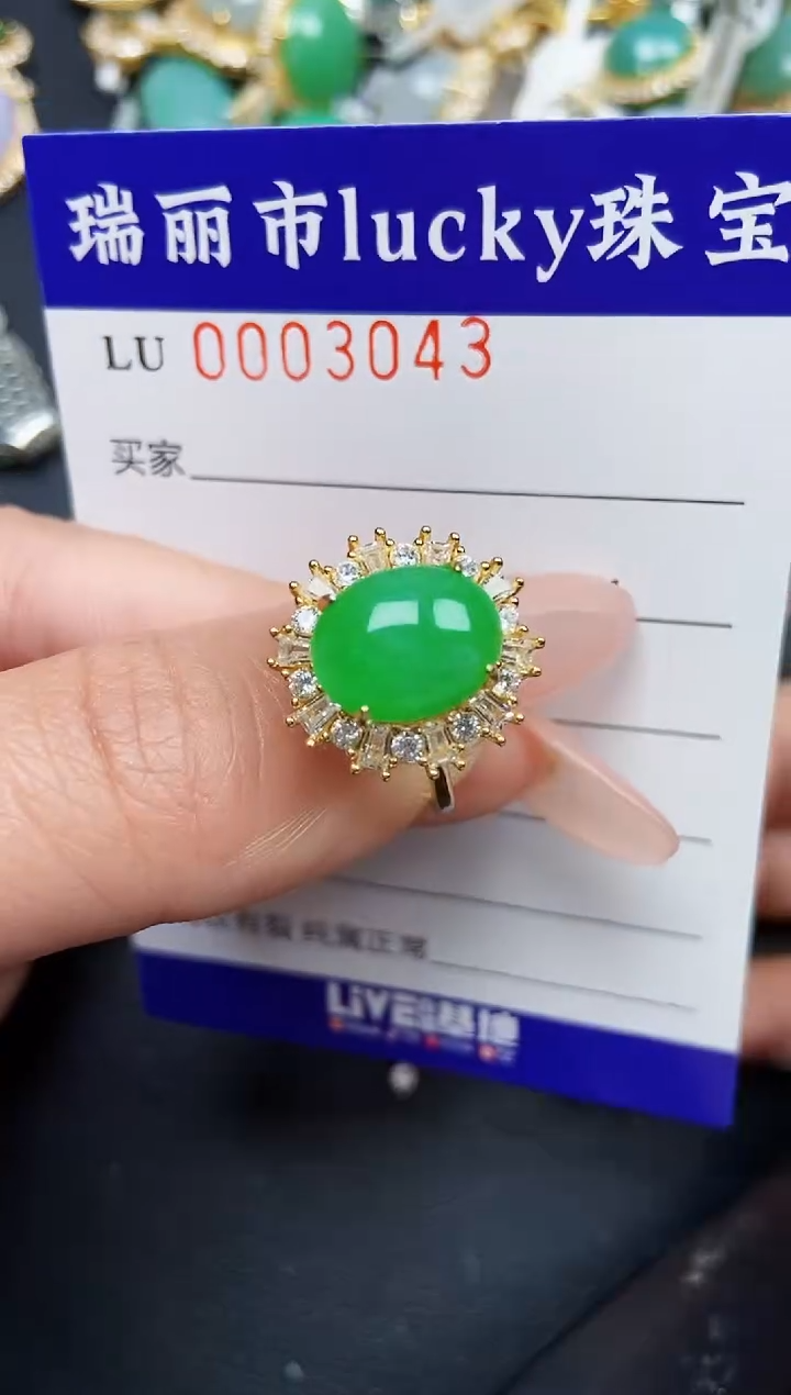 【闪购商品】翡翠颈饰银S925镶嵌3043