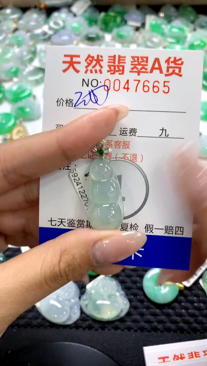 翡翠18K金镶嵌颈饰1111111111111111