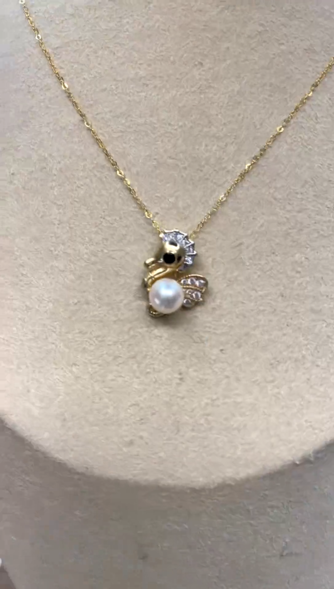 颈饰银S925镶嵌海水珍珠 