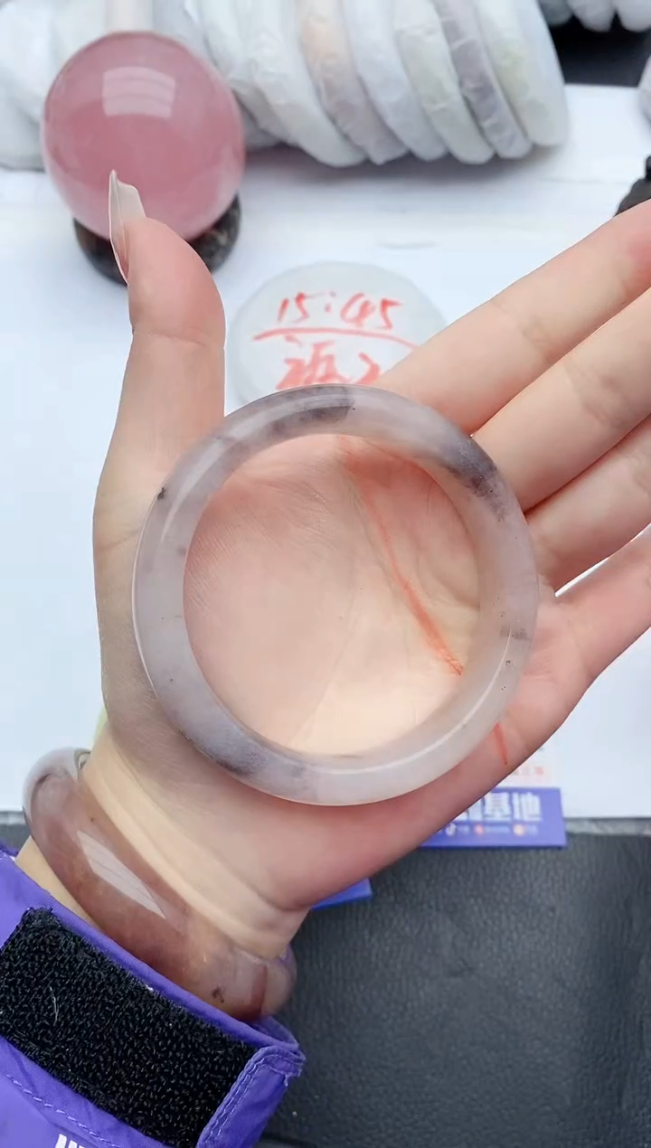 【闪购商品】石英质玉手镯未镶嵌F372+58/59