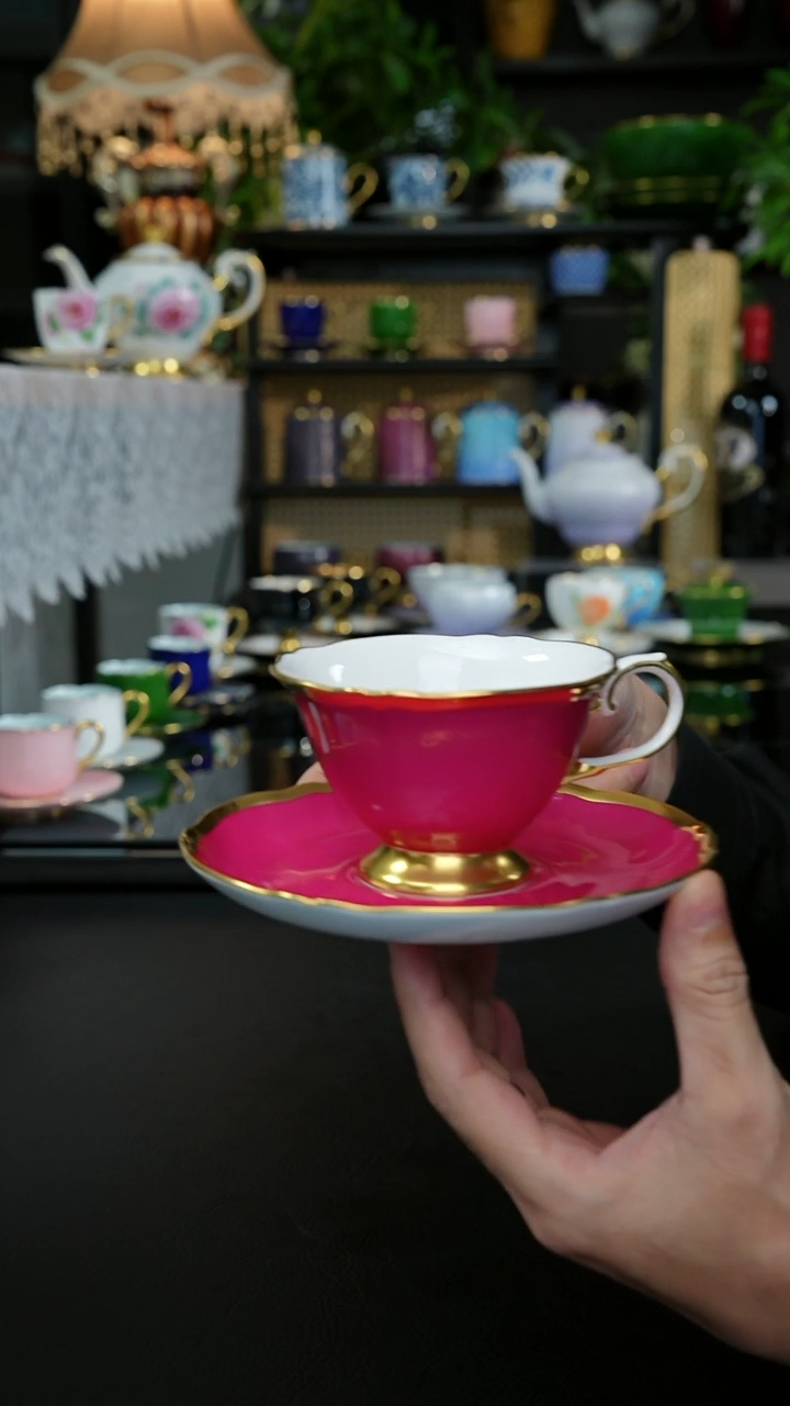 2等品玫红咖啡杯，，，，，