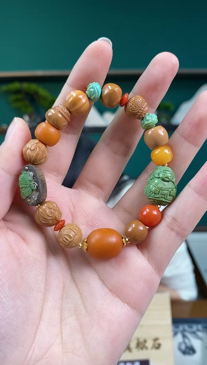 【闪购商品】猴头核桃手串慧子搭配设计款手串手链