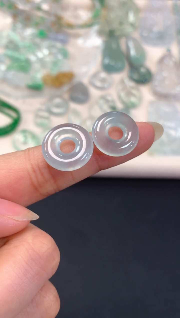 【闪购商品】翡翠吊坠(不含链)未镶嵌A537|一对1500