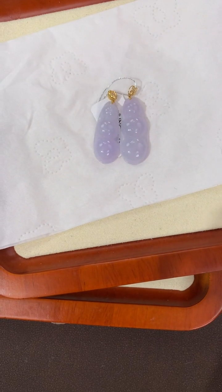 【闪购商品】翡翠颈饰18K金镶嵌天然缅甸a货翡翠(多样性发其一)