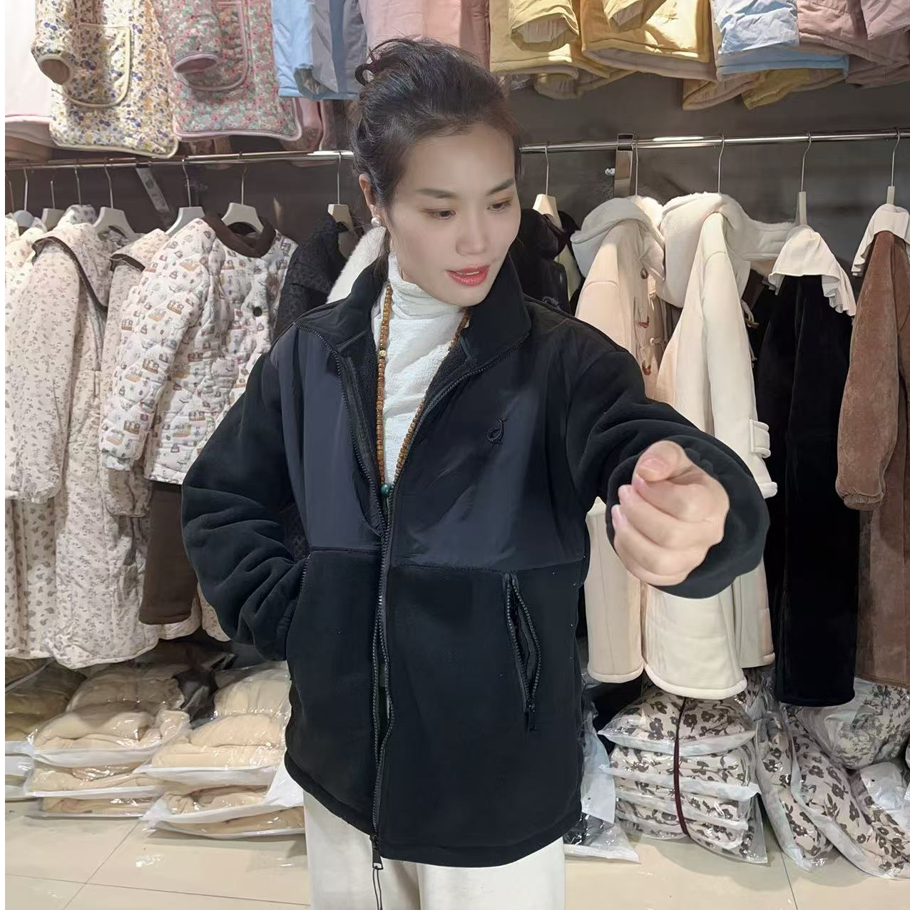 家居服薄款可外穿运动风时尚版型加绒冬季男款CF