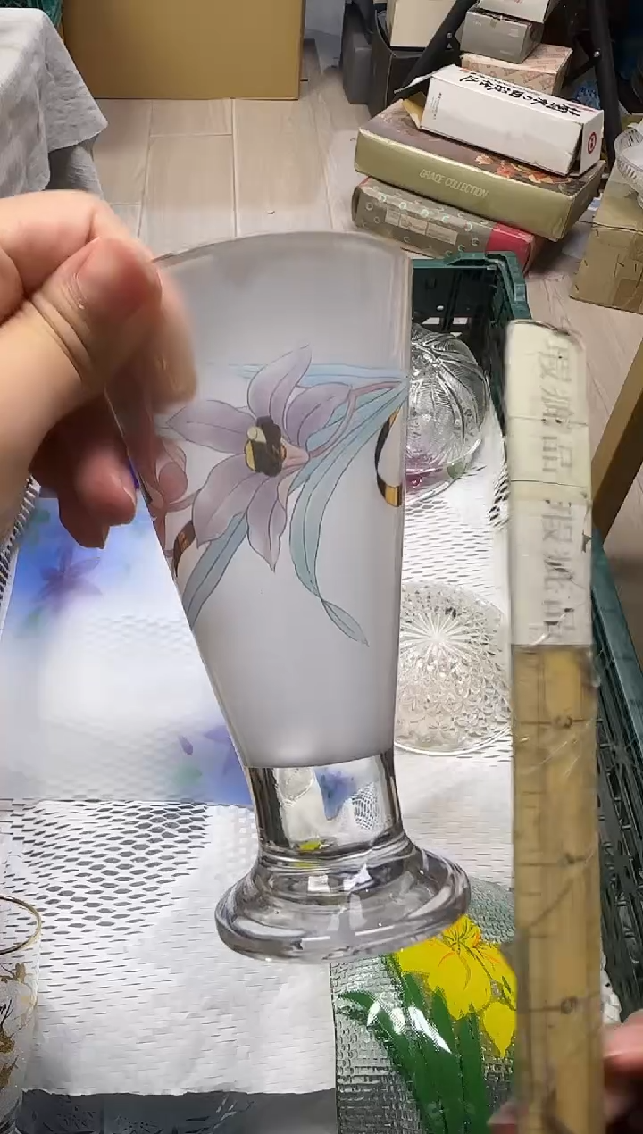 手工艺品玻璃一**斤456脱金瑕疵