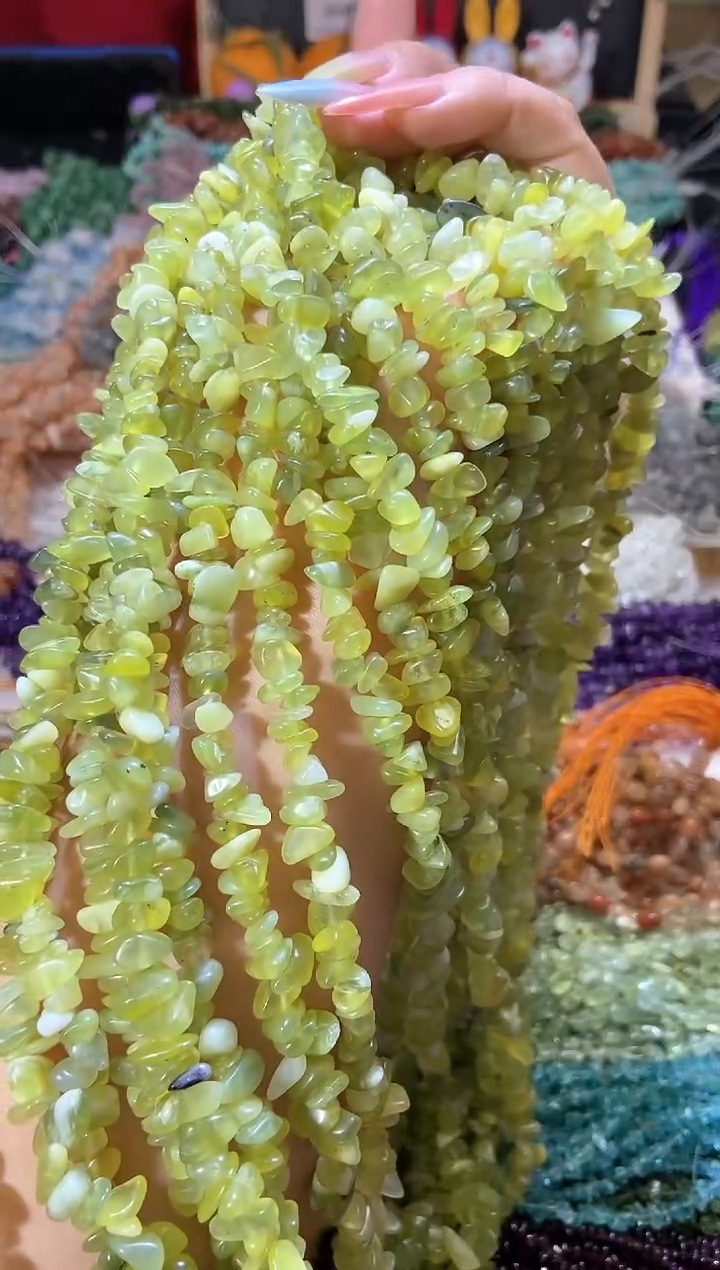 水晶珠宝半成品未镶嵌青提