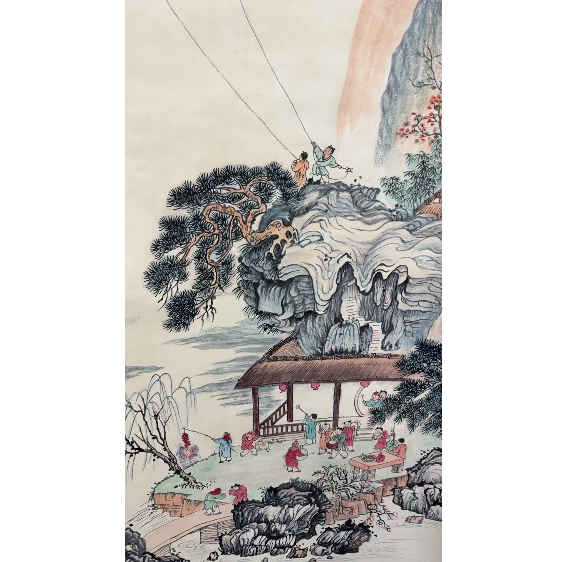 钱老款 人物立轴 135 65 7.8平尺