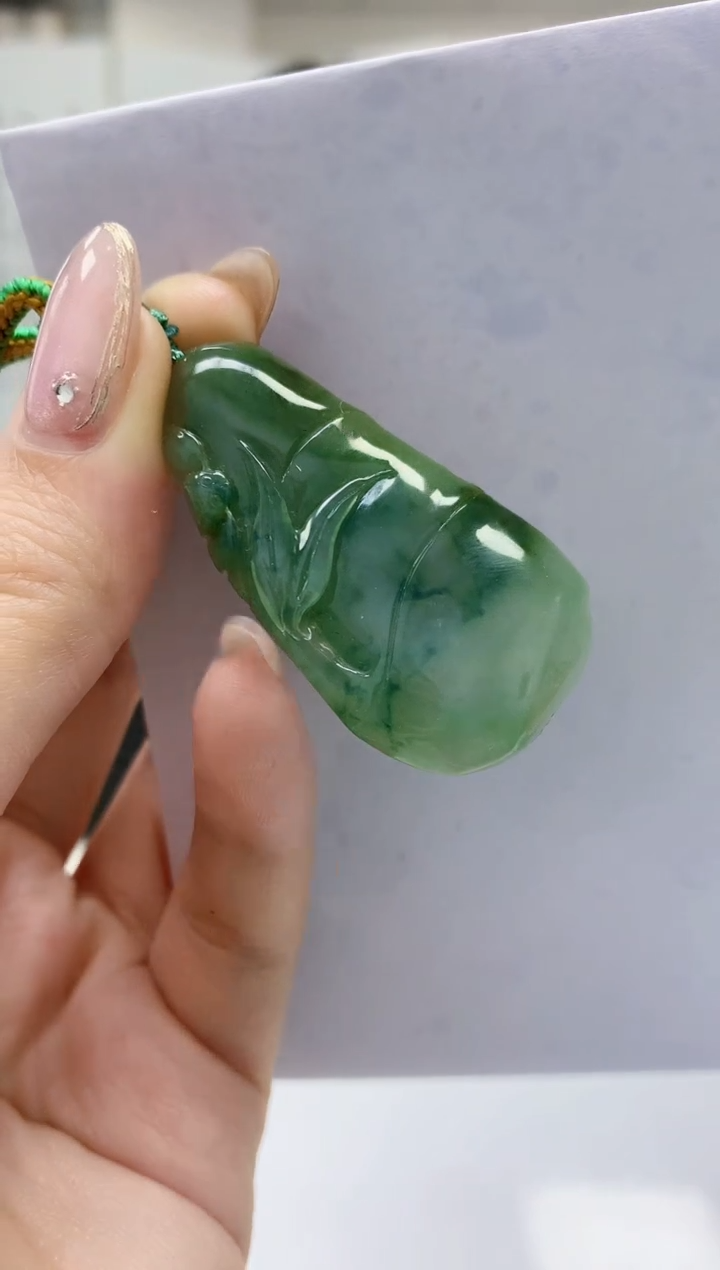 【闪购商品】定制翡翠未镶嵌5153jw-毛货挂件74