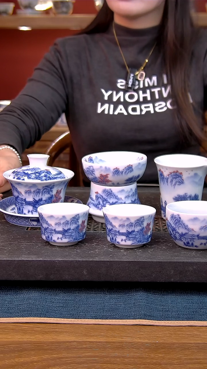 简装家用款6件套 白瓷陶瓷茶具