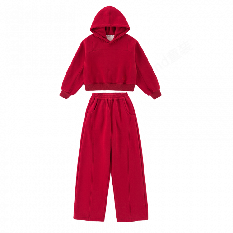 Week潮酷秋冬套装新款洋气时髦秋装儿童保暖炸街女加厚加绒中大童