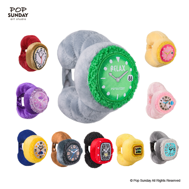【小鹿同款】RELAX手表盲盒POPSUNDAY毛绒挂件包挂圣诞礼物年会采购