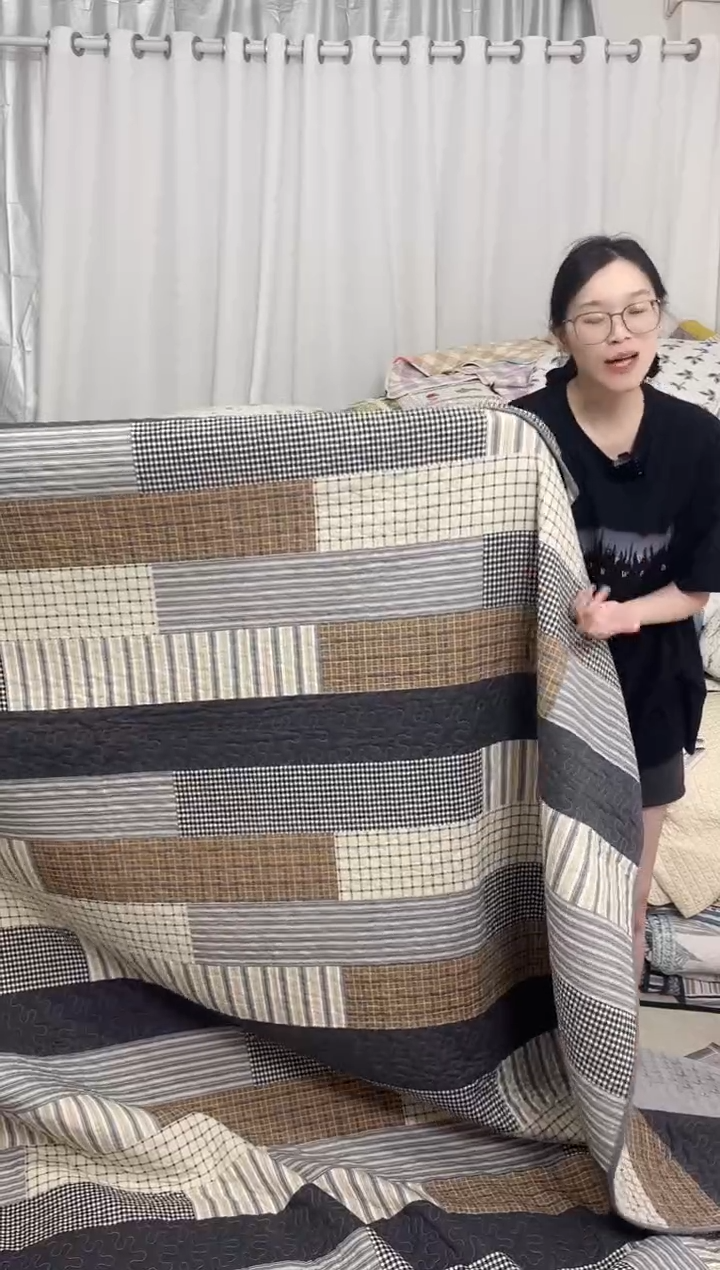 棉250*270长条咖格