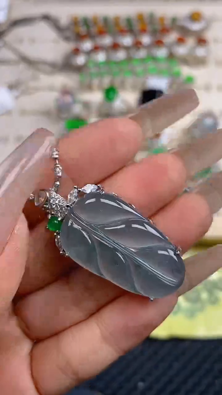 定制翡翠未镶嵌天然翡翠蛋面79