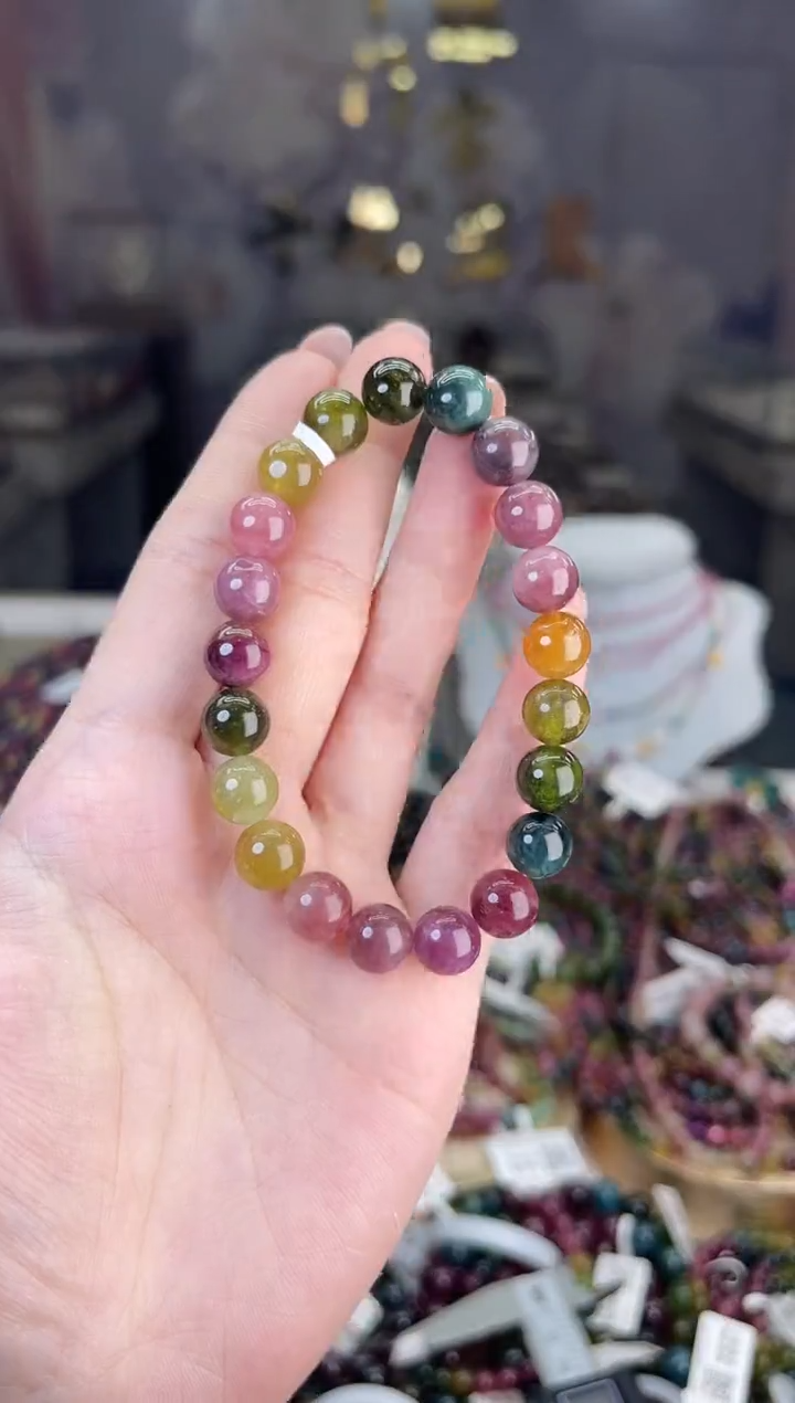 【闪购商品】碧玺/未镶嵌9mm+碧玺单圈多样性发货