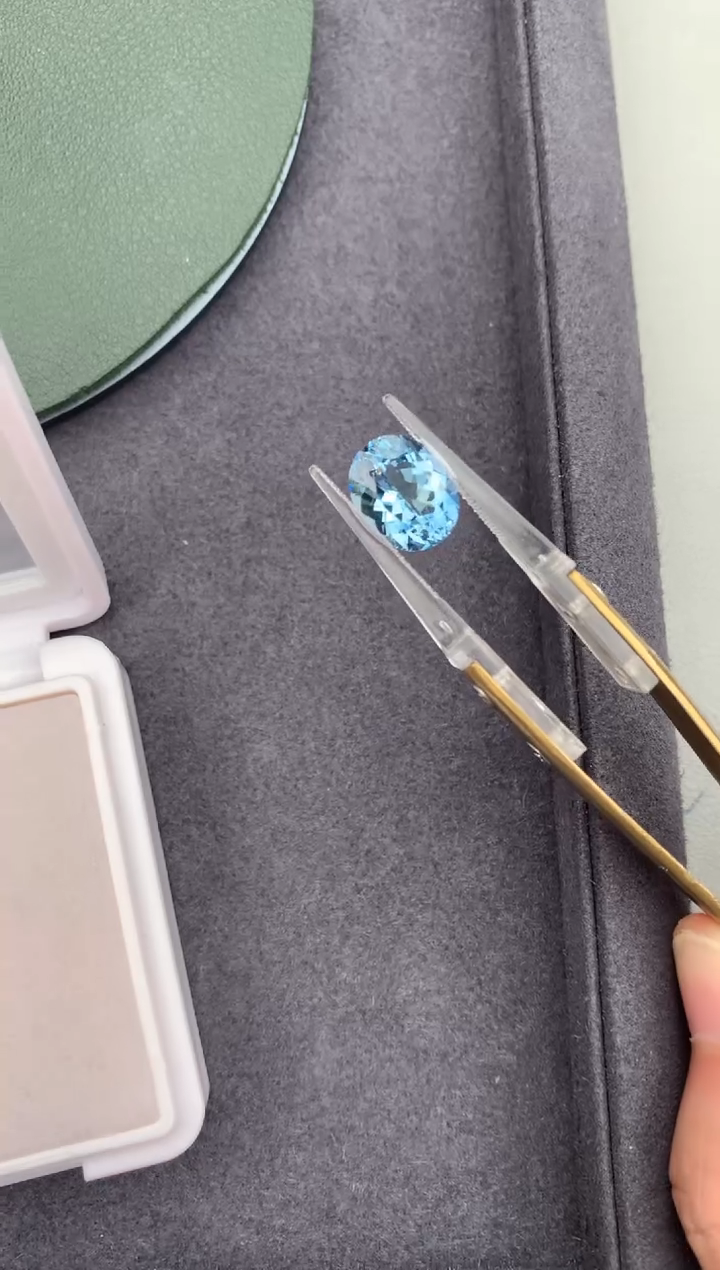 裸石海蓝宝石3.99ct海蓝宝  定制   BH 