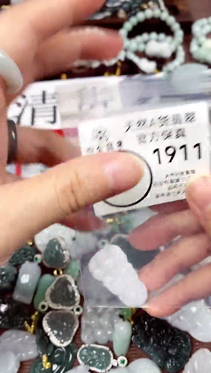 【闪购商品】翡翠颈饰未镶嵌天然A货翡翠1911