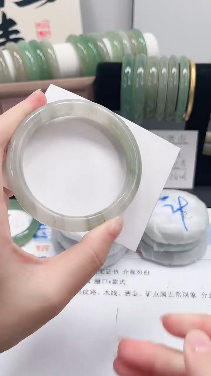 未镶嵌手镯石英质玉T92-58.2