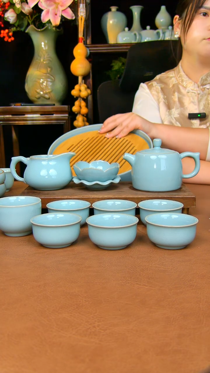 瓷片船*套装原矿天青一级品