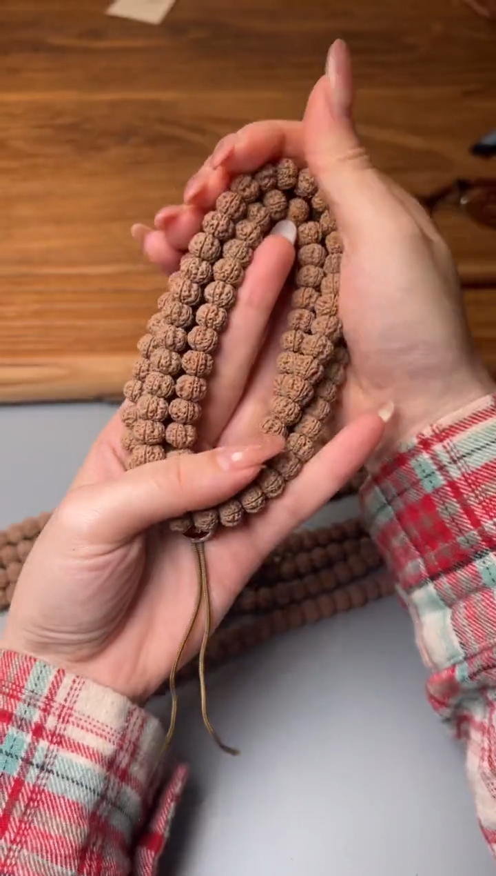 吊坠金刚菩提凹底梅花 108