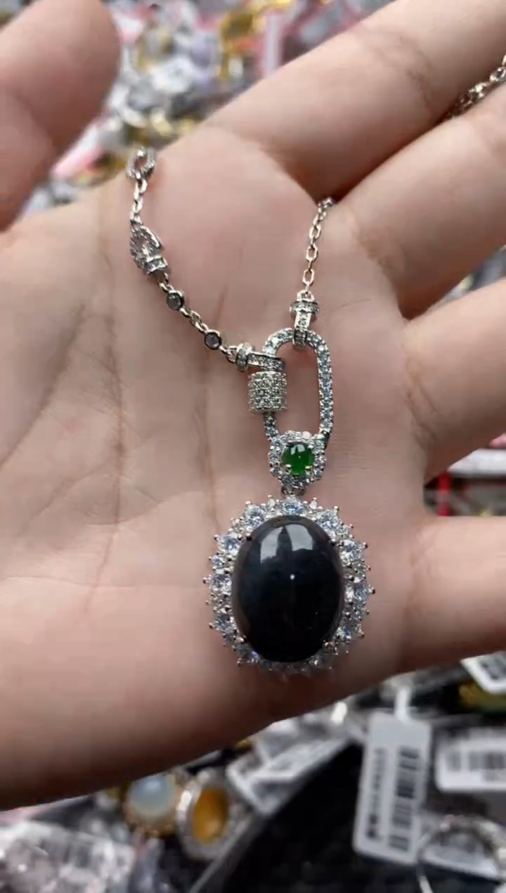 【闪购商品】翡翠戒指银S925镶嵌11111---1