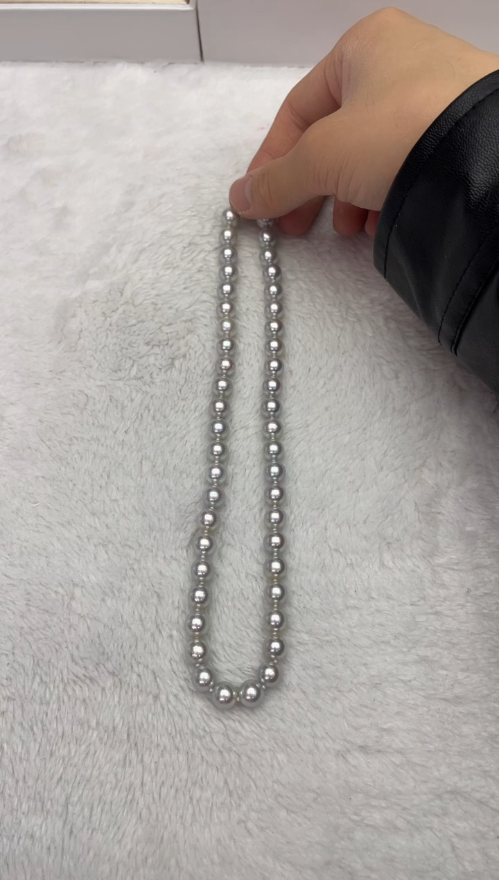 【闪购商品】海水珍珠颈饰未镶嵌AK真多麻8.5-9mm（多样性发一）