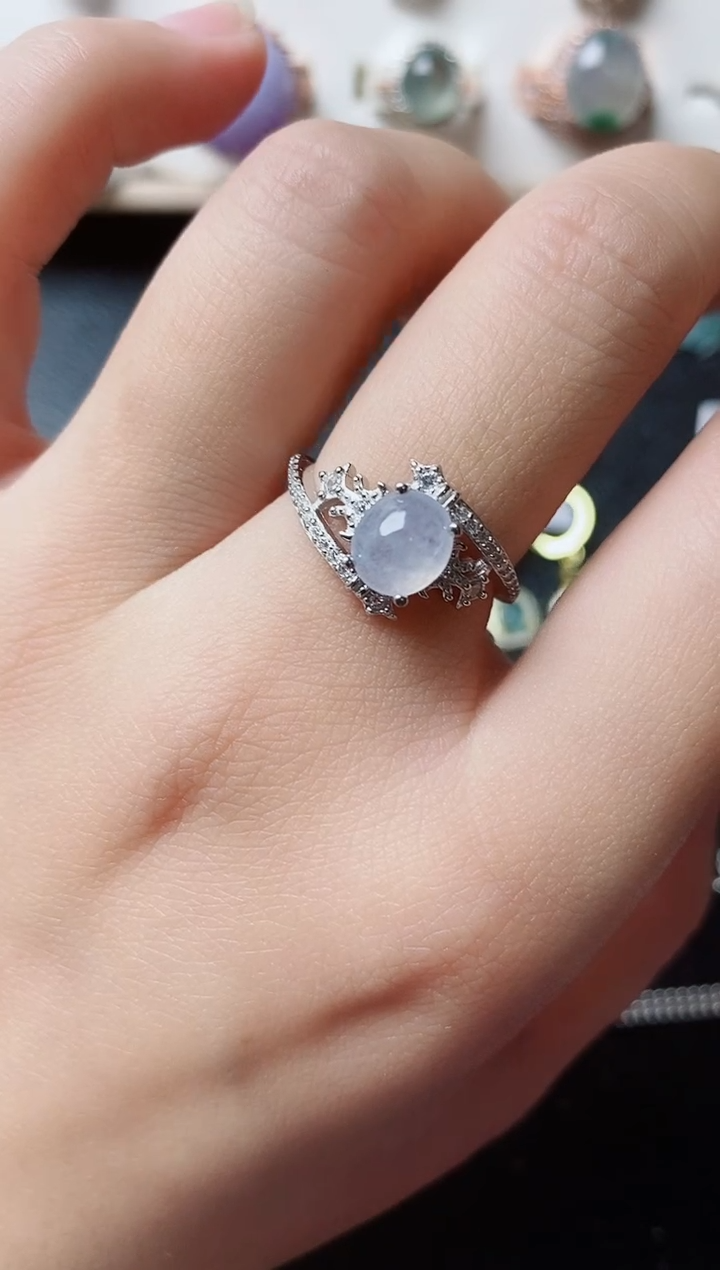 【闪购商品】翡翠戒指银S925镶嵌11111