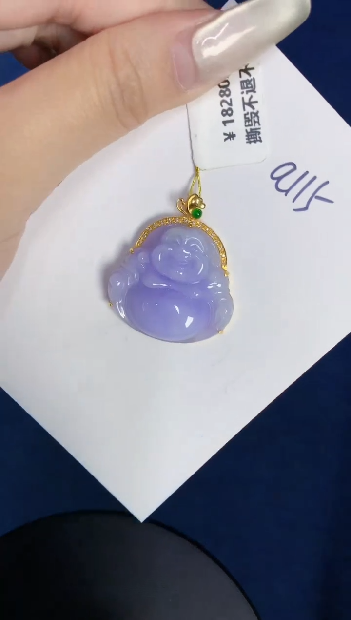 【闪购商品】翡翠颈饰18K金镶嵌0000000000