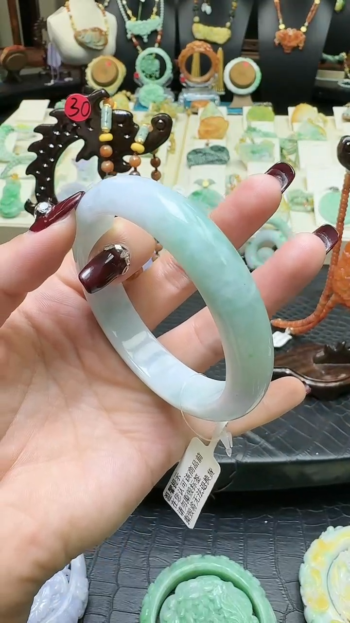 【闪购商品】翡翠手镯未镶嵌天然翡翠手镯