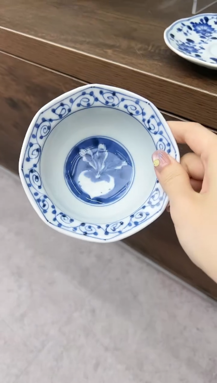 瓷蓝凛堂系列八角小钵萝卜2支