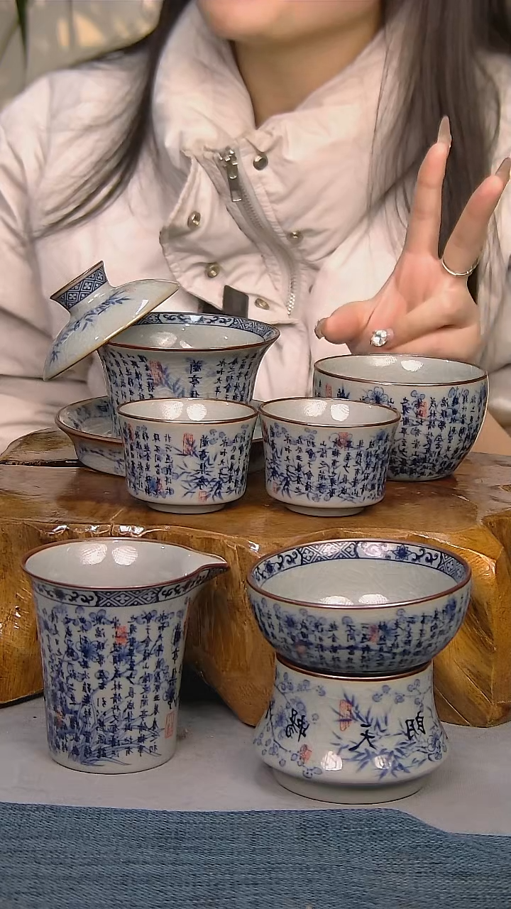 【闪购商品】6件套陶瓷茶具家用简装系列 