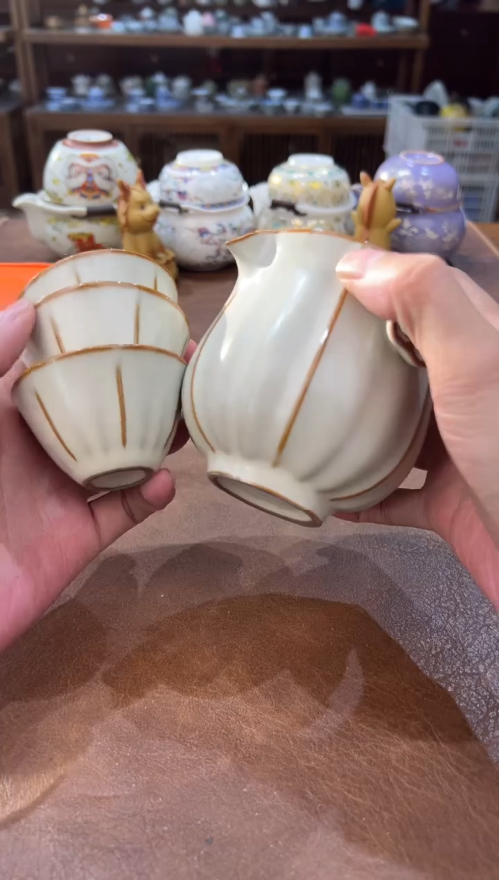 真的很便宜会开片的旅行茶具1