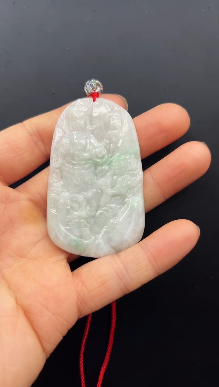 【闪购商品】翡翠颈饰未镶嵌翡翠观音吊坠-512074