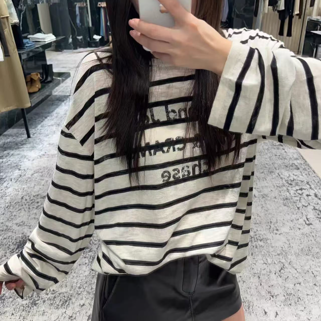 女士mc猫与老鼠联名款针织长袖