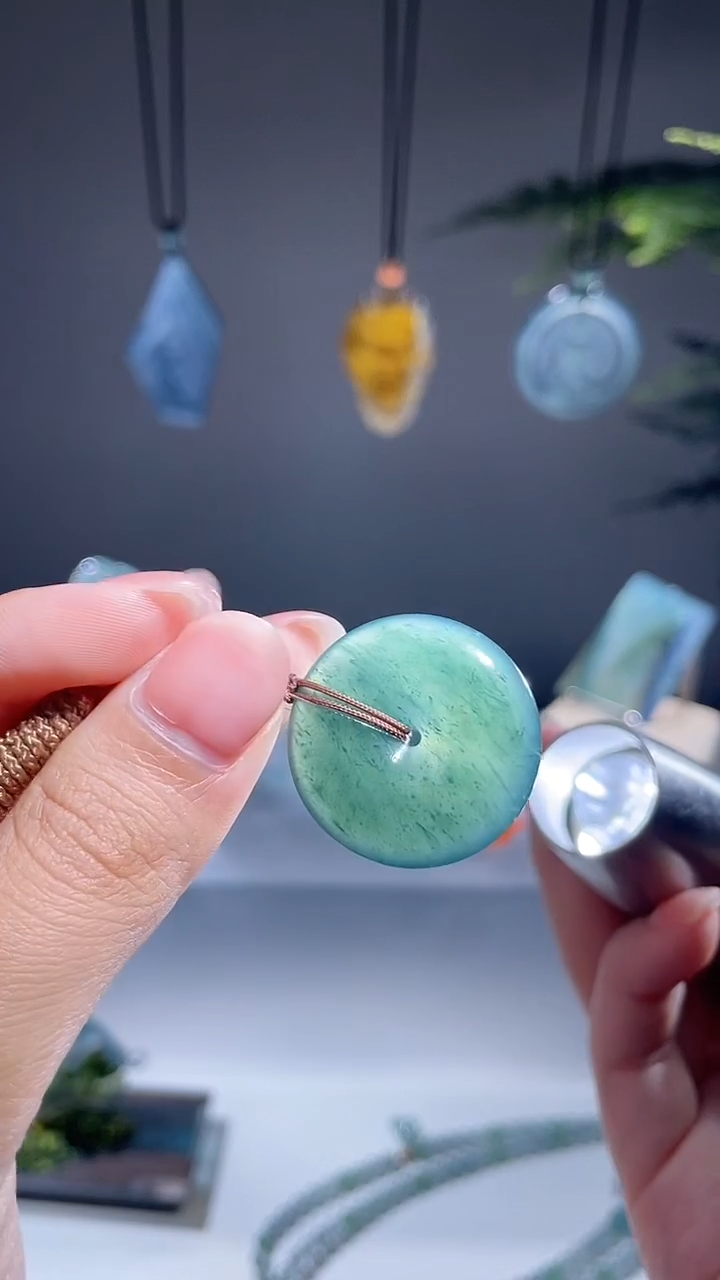 颈饰未镶嵌翡翠平安扣多样性发1