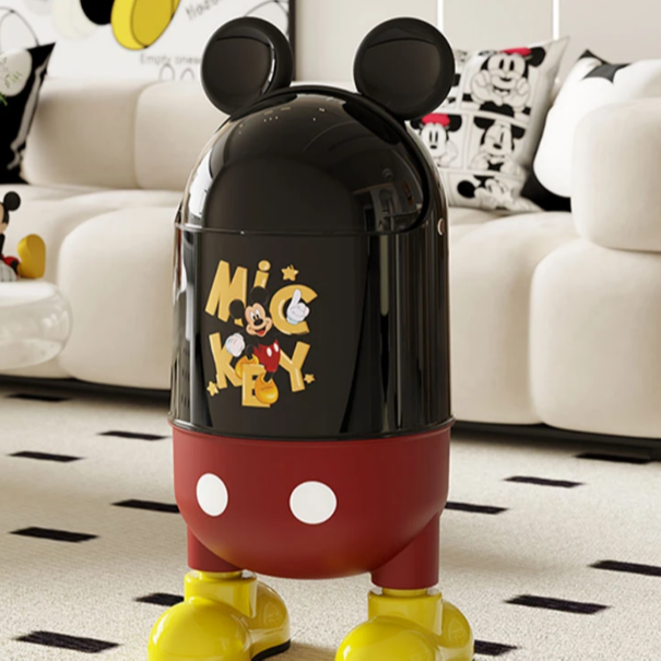 卡通垃圾桶家用客厅高颜值浴室厕所带盖卧室可爱创意