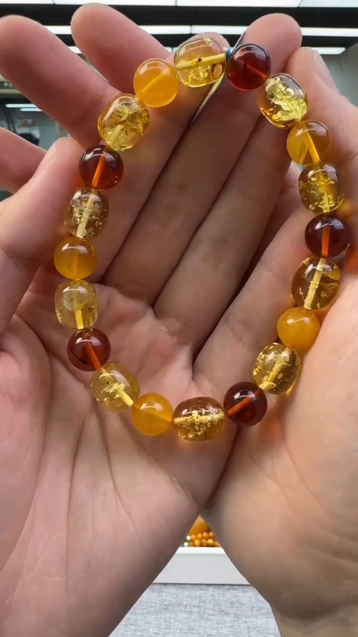【闪购商品】琥珀手串未镶嵌681秒拍号