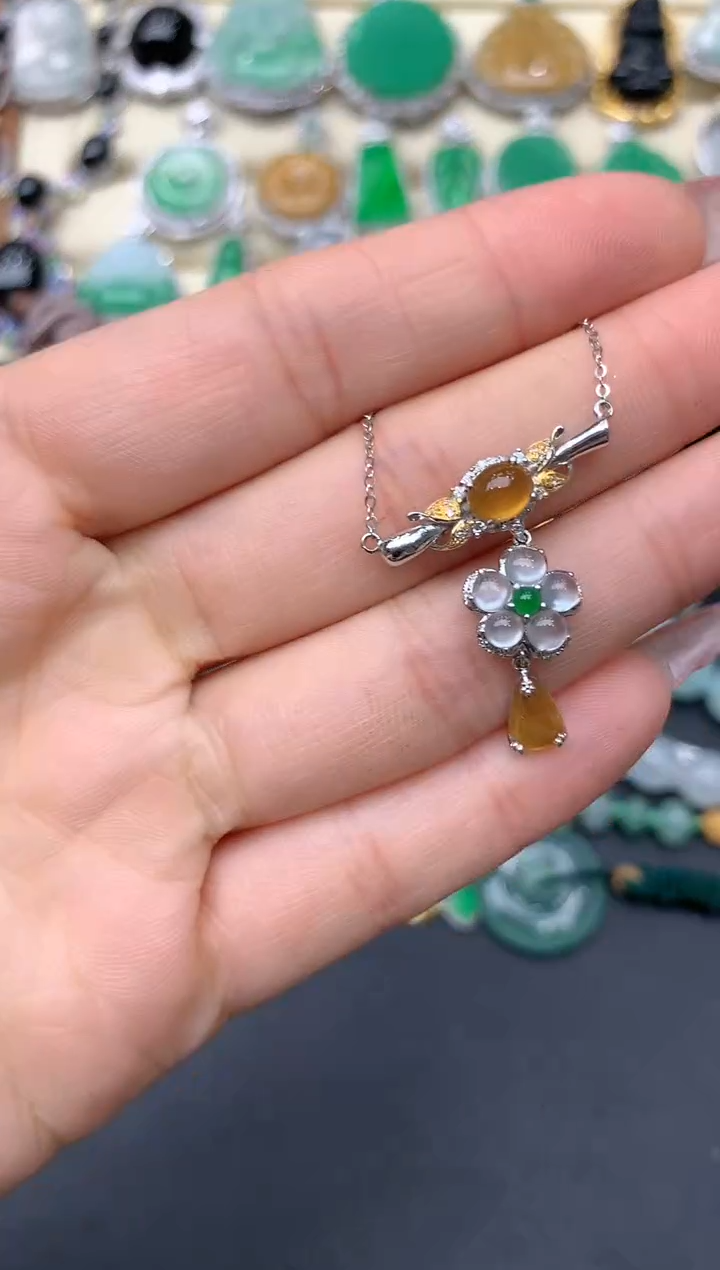 【闪购商品】翡翠颈饰18K金镶嵌276-中国好珍宝