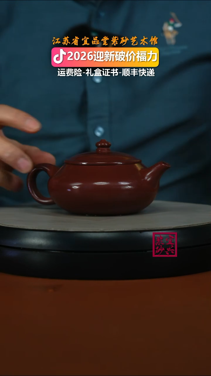 茶壶紫砂李传荣S级龙血砂财源240CC