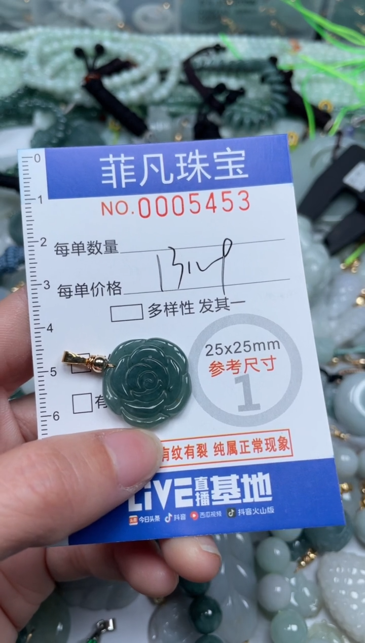 【闪购商品】翡翠颈饰未镶嵌00..5453